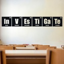 Investigate Periodic Table Science Classroom Wall Sticker | Icon Wall ...